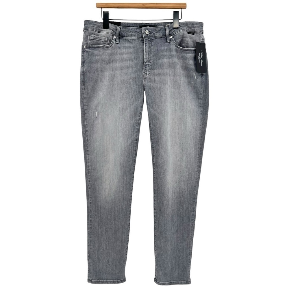 Mavi Emma Slim Boyfriend Jean in Mid Grey Tribeca Size W33 x L32